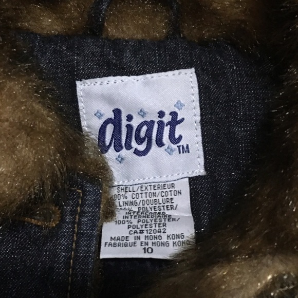 Digit fur jean jacket Size 10 (Women) - Picture 3 of 3